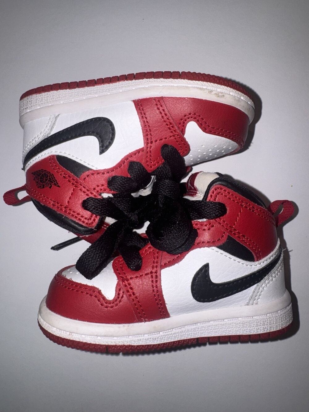 Nike Air Jordan 1 Mid TD 4C Chicago Red White Black Toddler Shoes